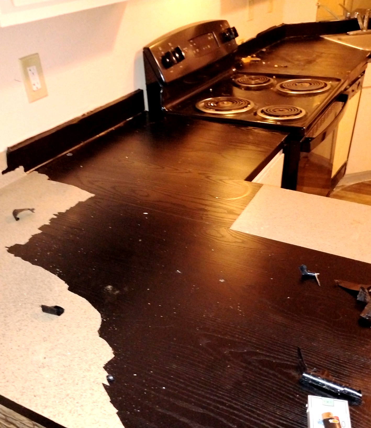 Counter before