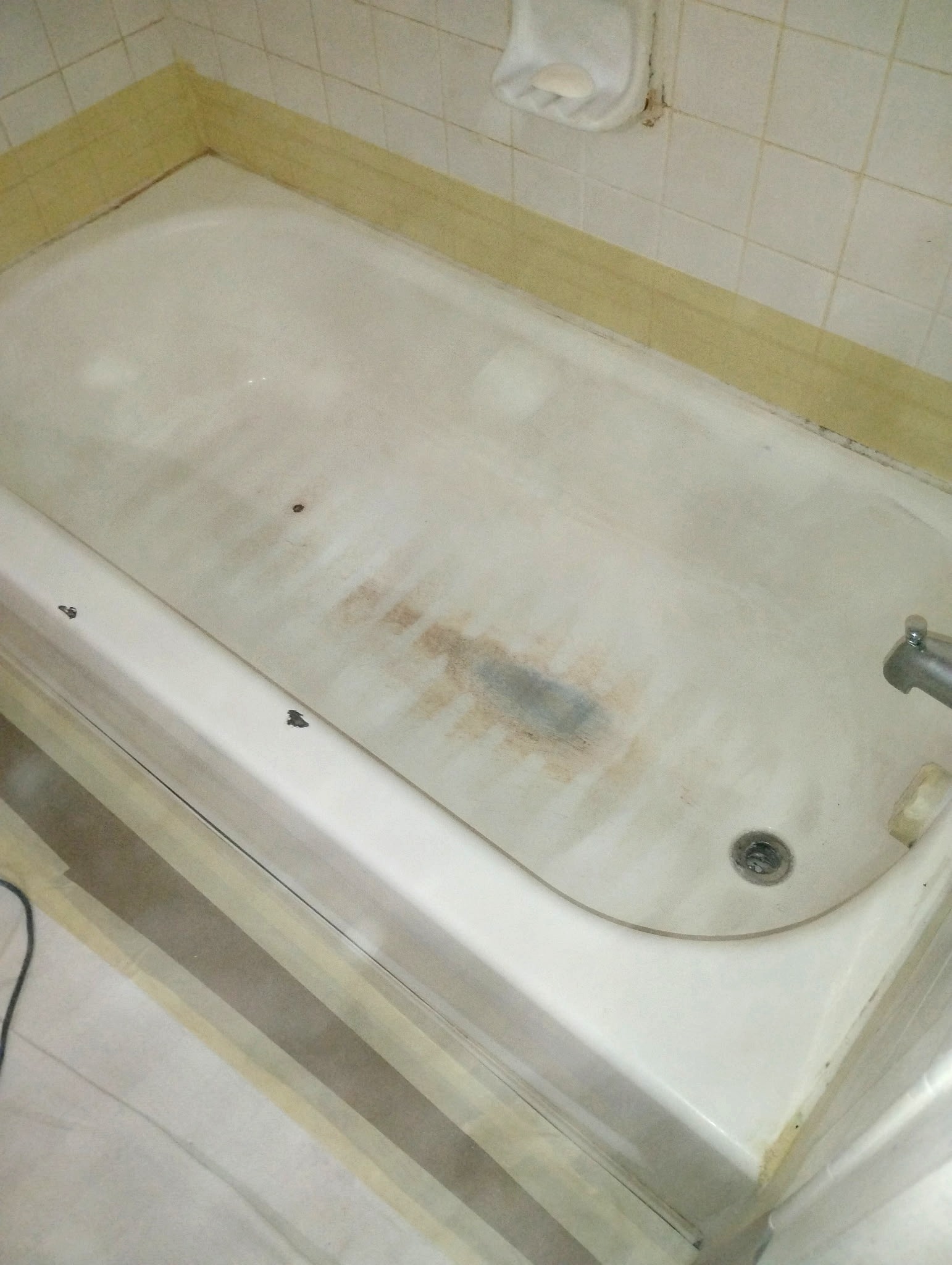 Tub 2 before